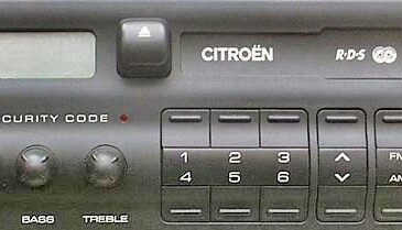 Citroen Saxo Radio Code